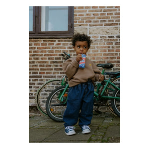 Fliink - Alvin Smiley organik pamuk sweatshirt | Taupe kahverengi