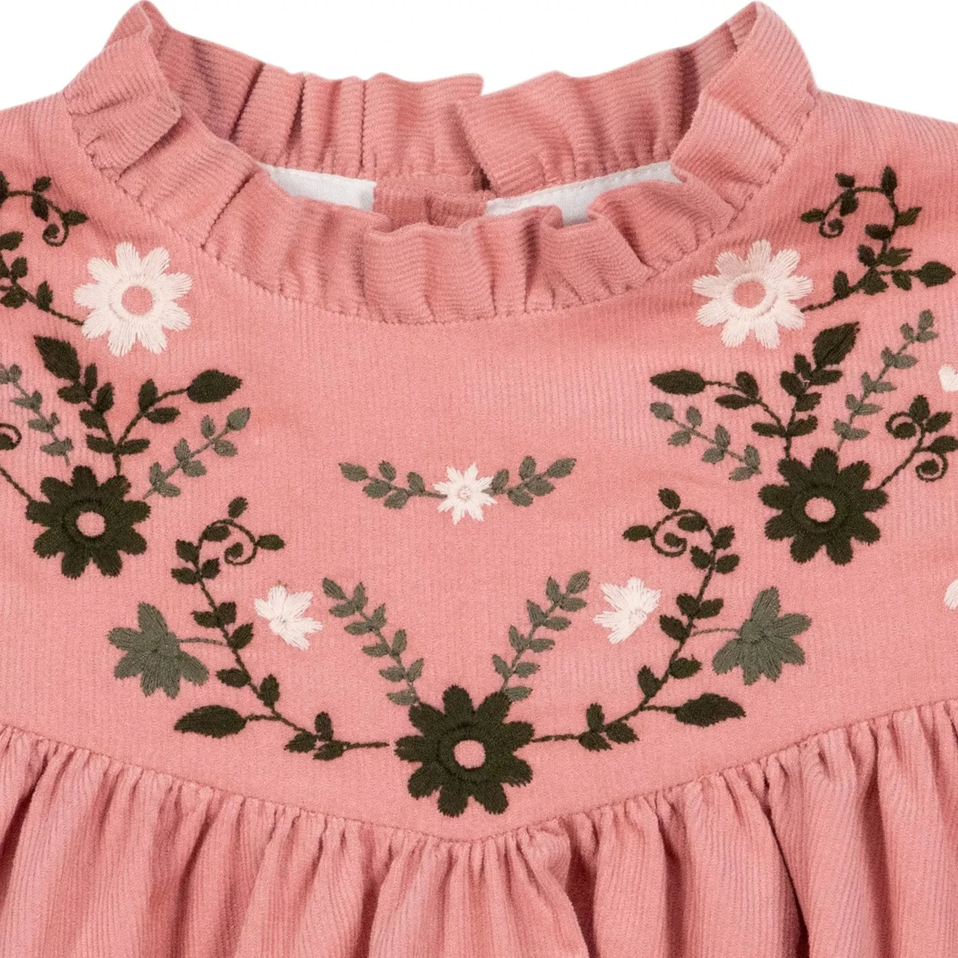 Bonton - Pauline İşlemeli Elbise | Pembe