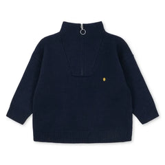 Konges Sløjd - Mano Fermuarlı Sweatshirt | Gece mavisi