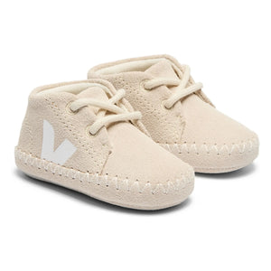 Veja - Veja x Bonpoint Bebek Süet Bağcıklı Sneaker | Kum Beji