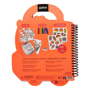 Omy - Leckeres Malbuch mit Aufklebern