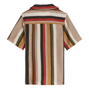 Scotch & Soda - Çizgili File Gömlek | Kırmızı
