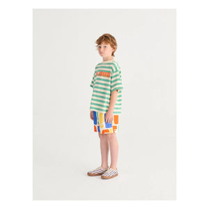Bobo Choses - Gestreifte Schnürsneaker | Blau