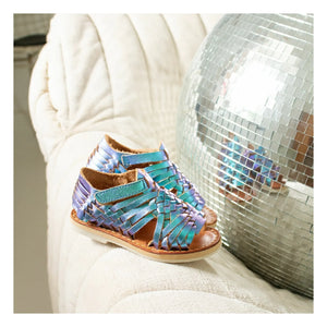Mapache - Sandalita Mermaid Metallic Sandaletler | Turkuaz