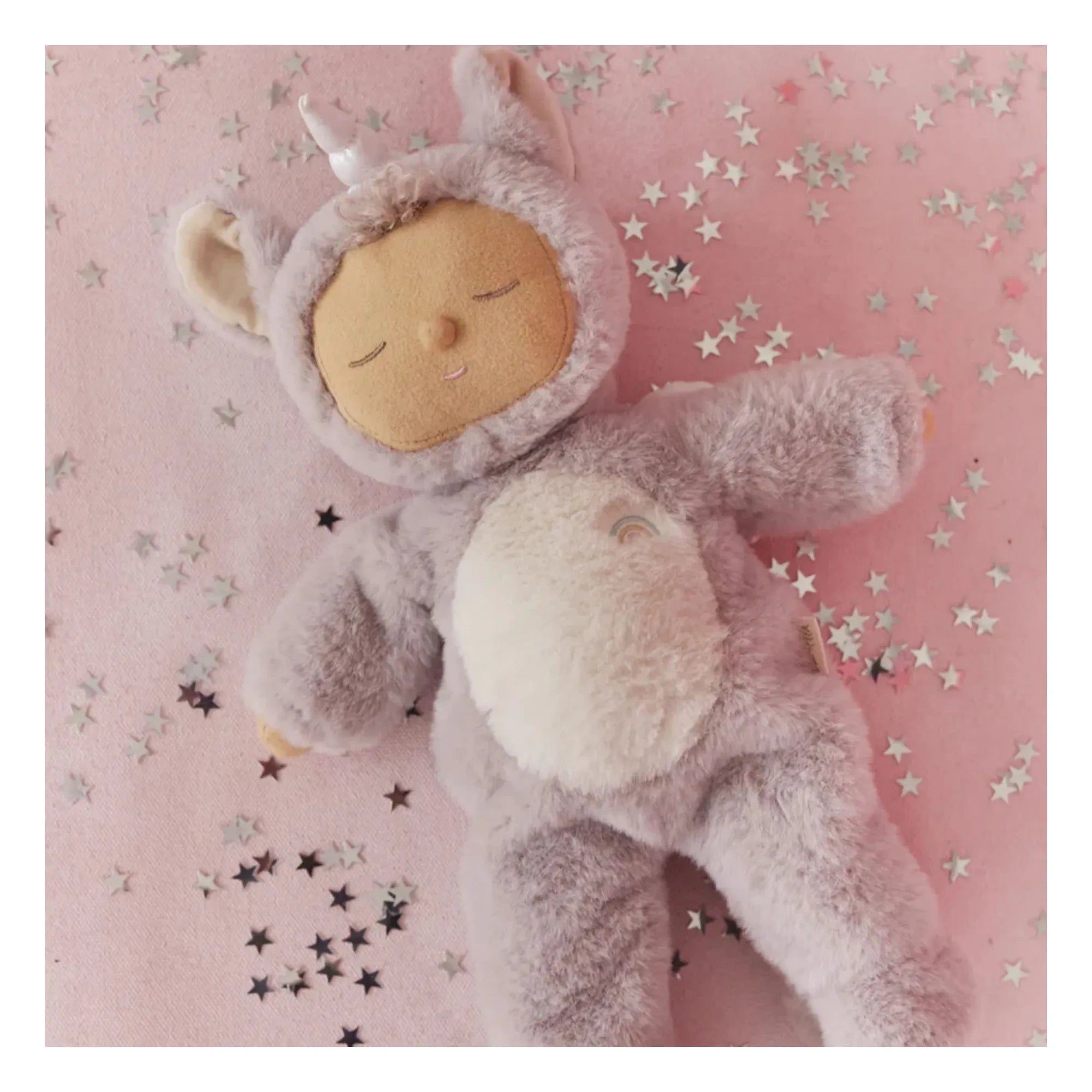 Olli Ella - Cozy Dinkum Unicorn oyuncak bebek | Leylak