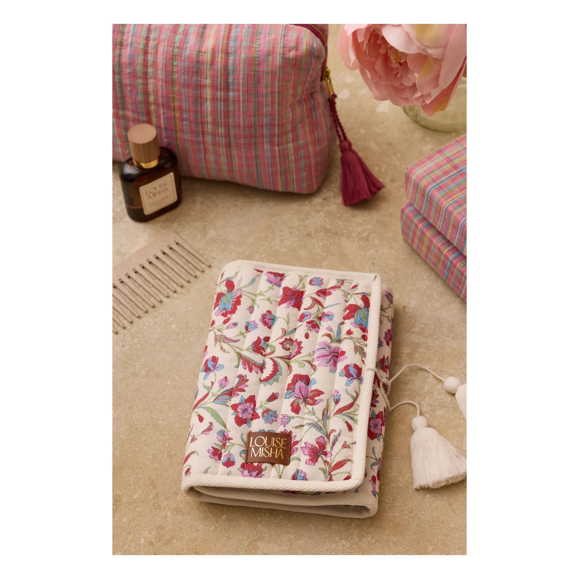 Louise Misha – Teila Kosmetikpinseltasche | Creme