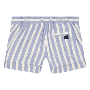 Tartine et Chocolat - Gestreifte Baby-Shorts mit Bündchen | Indigoblau