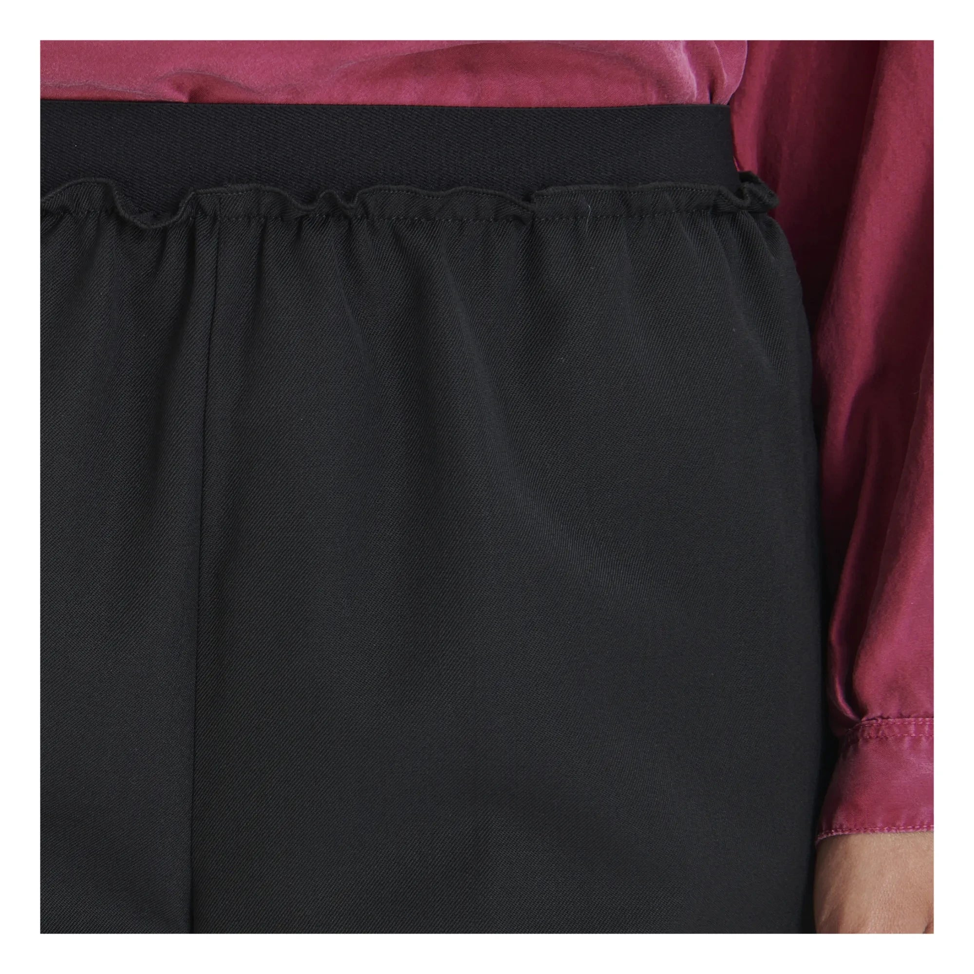 Pomandère - Hose aus Wolle mit elastischem Bund | Schwarz