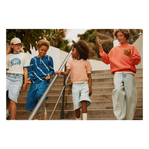 Molo - Raki Gestreiftes Bio-Baumwolle Polo-Shirt | Hellrosa