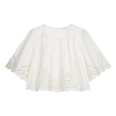Louise Misha - Louvia Organic Cotton Blouse | White