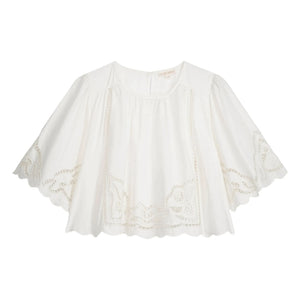Louise Misha - Louvia Organic Cotton Blouse | White