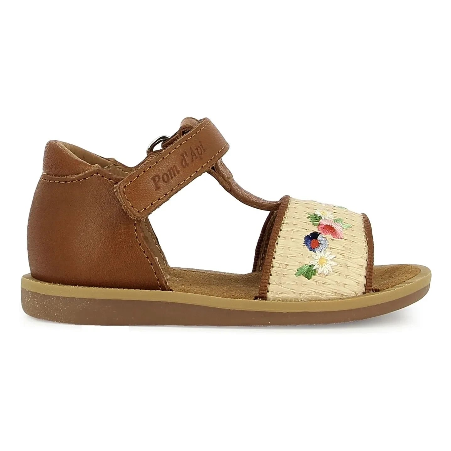 Pom d'Api - Air Natur Fleurs sandaletler | Cannelle