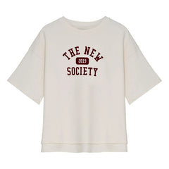the new society - Ivy Baumwoll-T-Shirt | Weiß