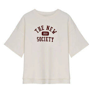 the new society - Ivy Baumwoll-T-Shirt | Weiß