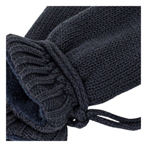 Petit Bateau - Navy Lined Knit Baby Gloves