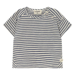 Cozmo - Alan Striped Baby T-Shirt | Navy Blue