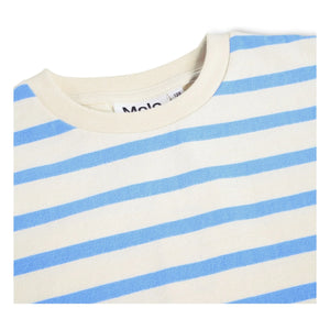 Molo - Rosita Gestreiftes T-Shirt aus Bio-Baumwolle | Hellblau