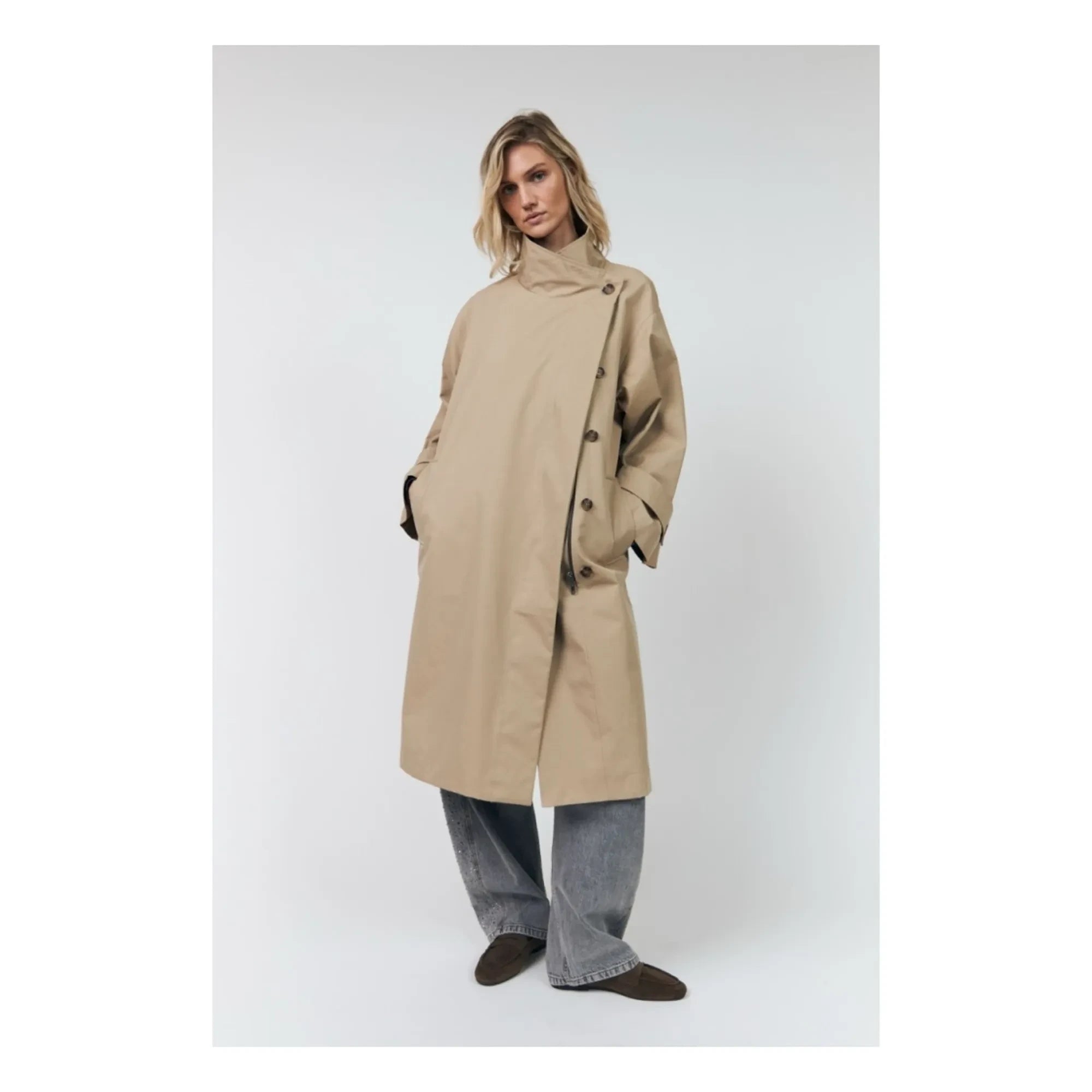 Lollys Laundry – Trench Russi Cotton | Beige