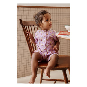 Apaches - Pimo Poussins Schlafanzug | Lila