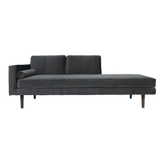 Broste Copenhagen - Wind Samt Loungesessel | Carbon