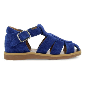 Pom d'Api - Poppy Daddy Kadife sandaletler | Elektrik mavisi