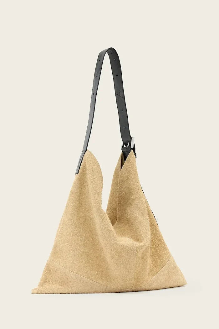 AllSaints ASHA süet kadın hobo çanta