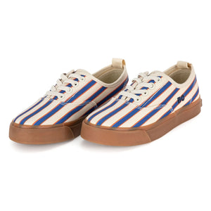 Bobo Choses - Gestreifte Schnürsneaker | Blau