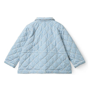 Copenhagen Colors - Pied de Poule Organic Cotton Quilted Jacket | Blue