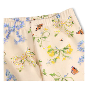 Molo - Niki Leggings Organic Cotton Flowers | Dusty Pink