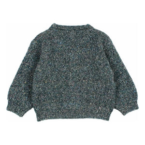 Búho - Geri Dönüştürülmüş Elyaf Bebek Hırka | Cedar Green
