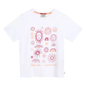 Scotch & Soda - T-Shirt mit Blumenmuster | Weiß