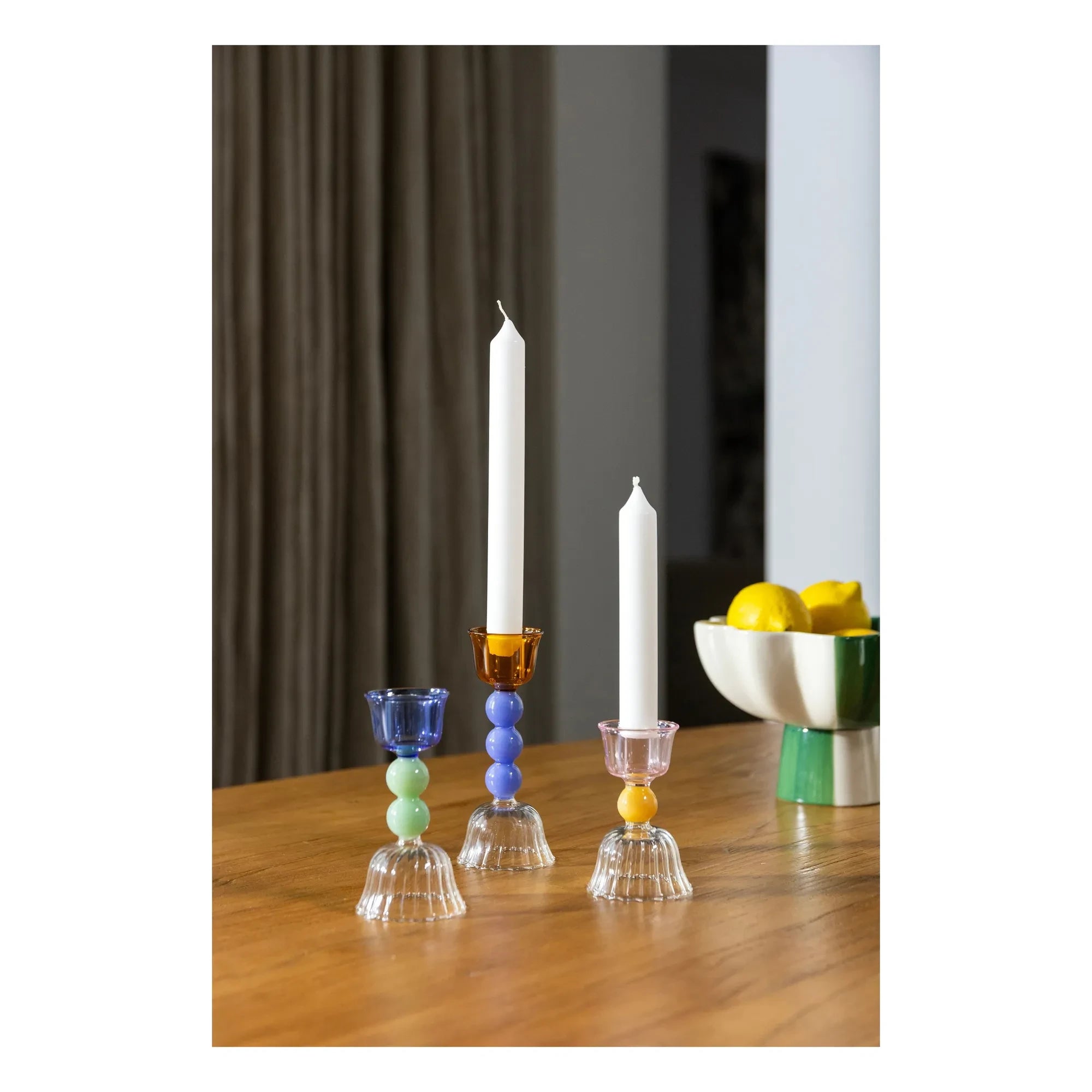 &Klevering - Pearl Candle Holder | Blue