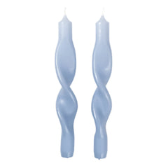 Broste Copenhagen - Büküm Mumlar - 2'li Set | Açık Mavi