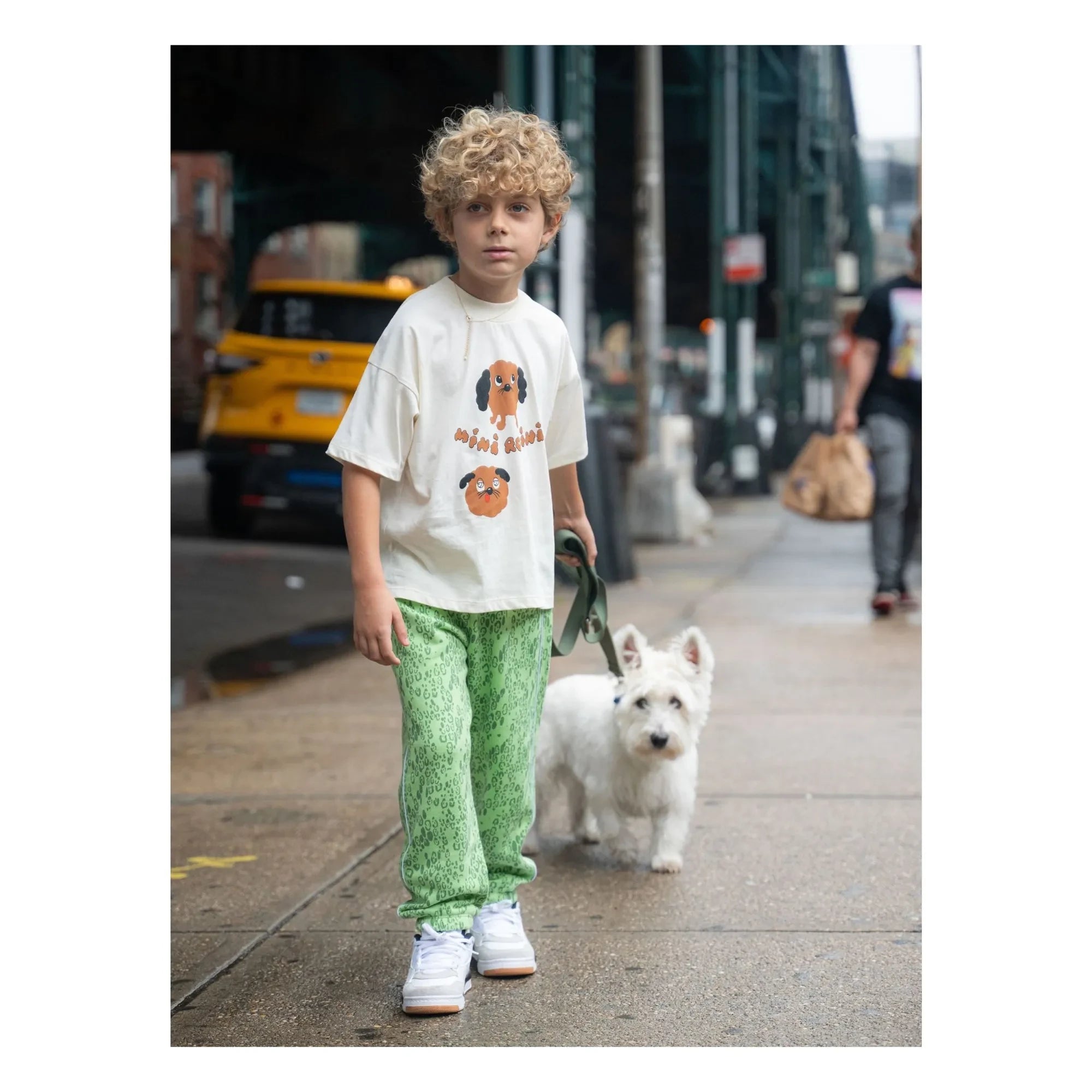Mini Rodini - Doggies Bio-Baumwoll-T-Shirt | Weiß