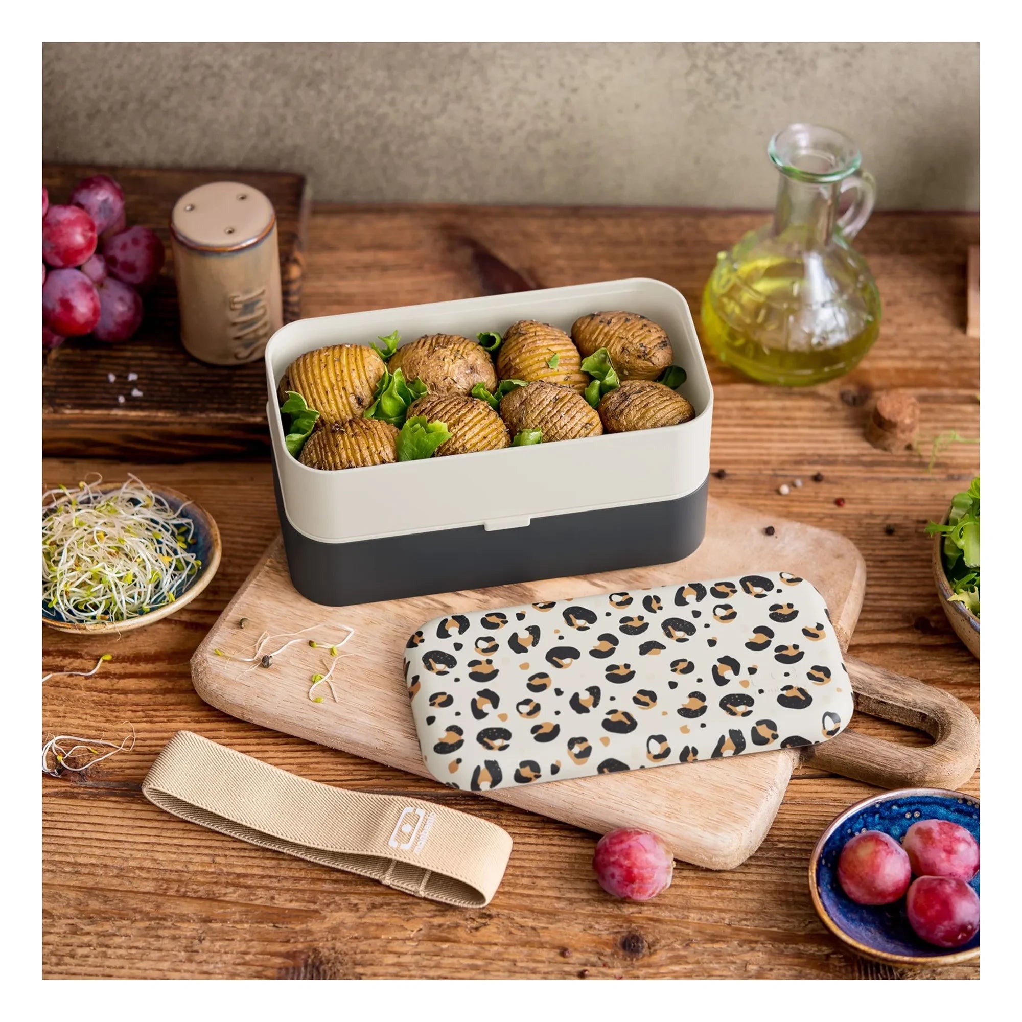 Monbento - Bento 2-Compartment Original | Leopard