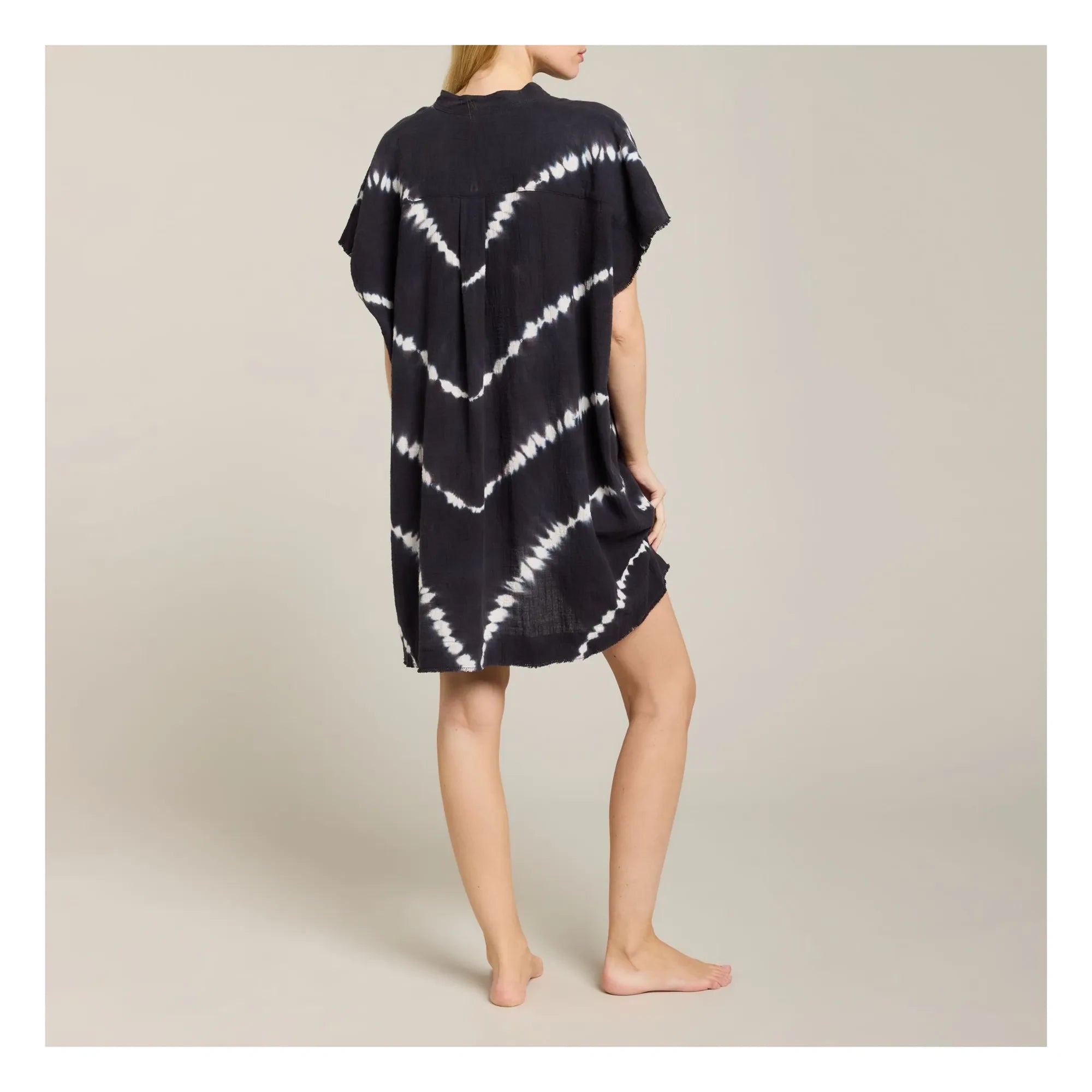 Maison Saint Julien - Propriano Batik-Tunika | Klassisch marineblau
