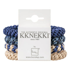 Bon Dep - 4'lü Kknekki 3 scrunchies seti | Lacivert