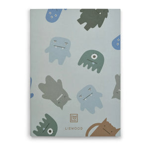 Liewood – A4 Notizbuch Jae | Monster/Nebel