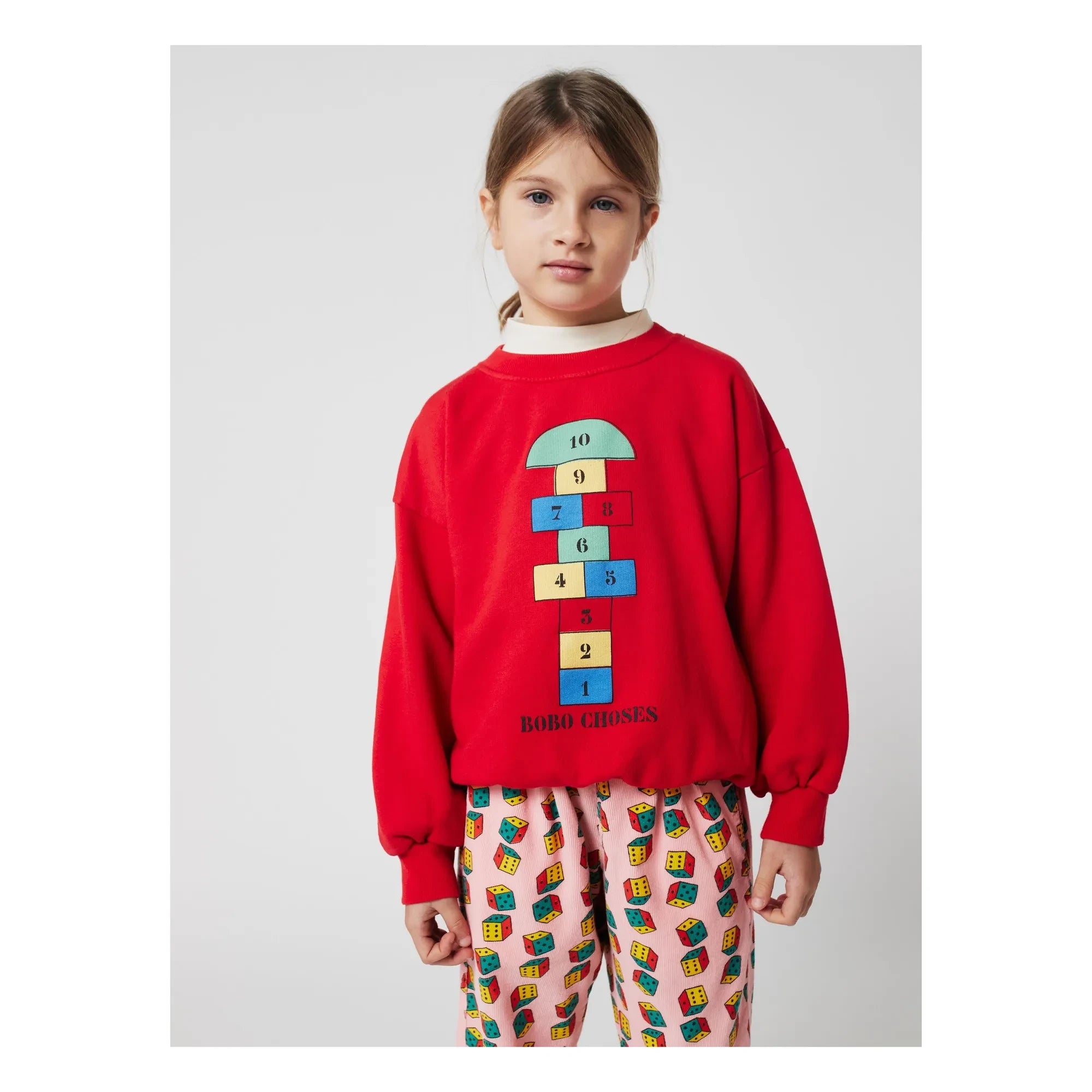 Bobo Choses - Marelle Bio-Baumwoll-Sweatshirt | Rot