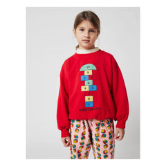 Bobo Choses - Marelle organik pamuklu sweatshirt | Kırmızı