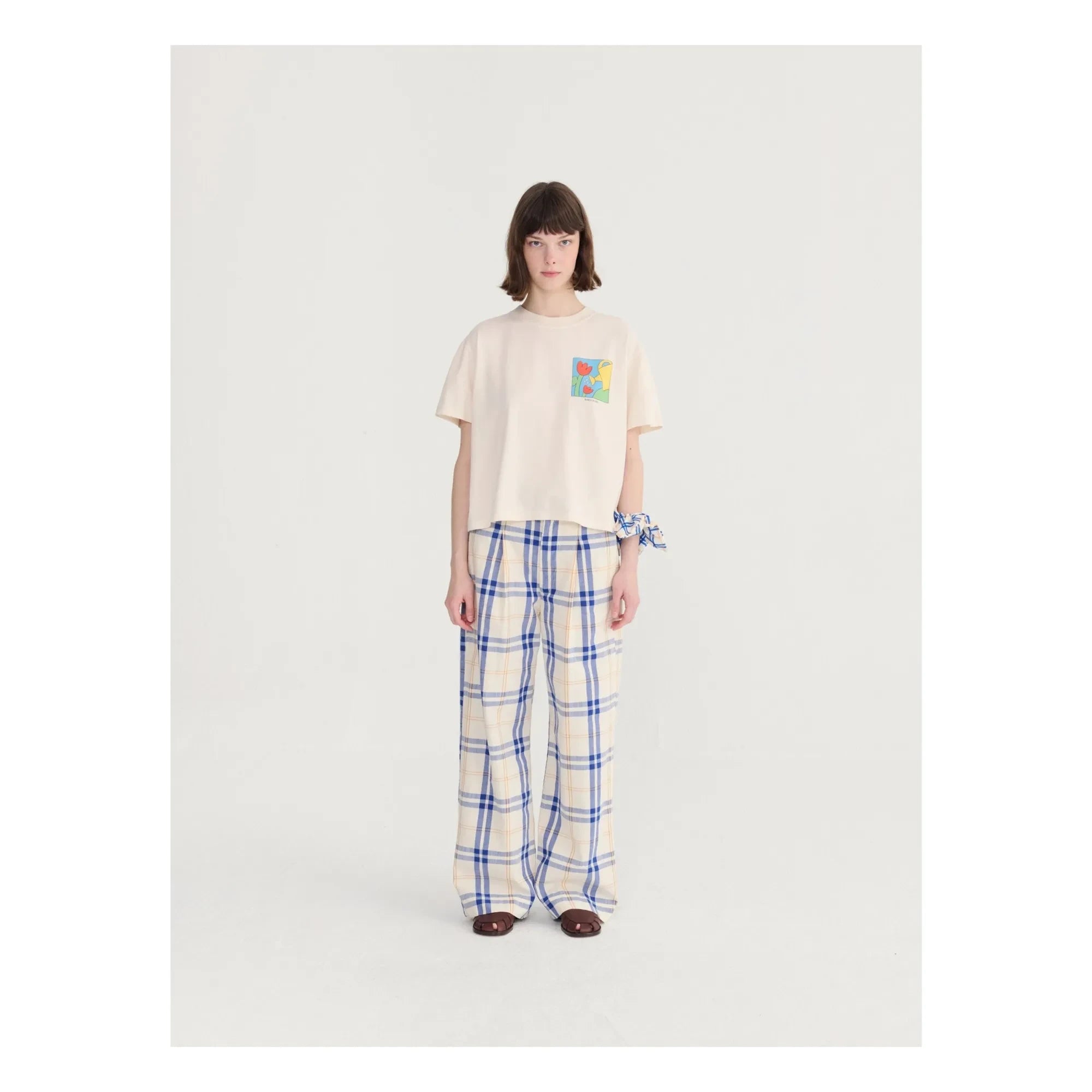 Bobo Choses - Gardening Time T-Shirt aus Bio-Baumwolle | Ecru