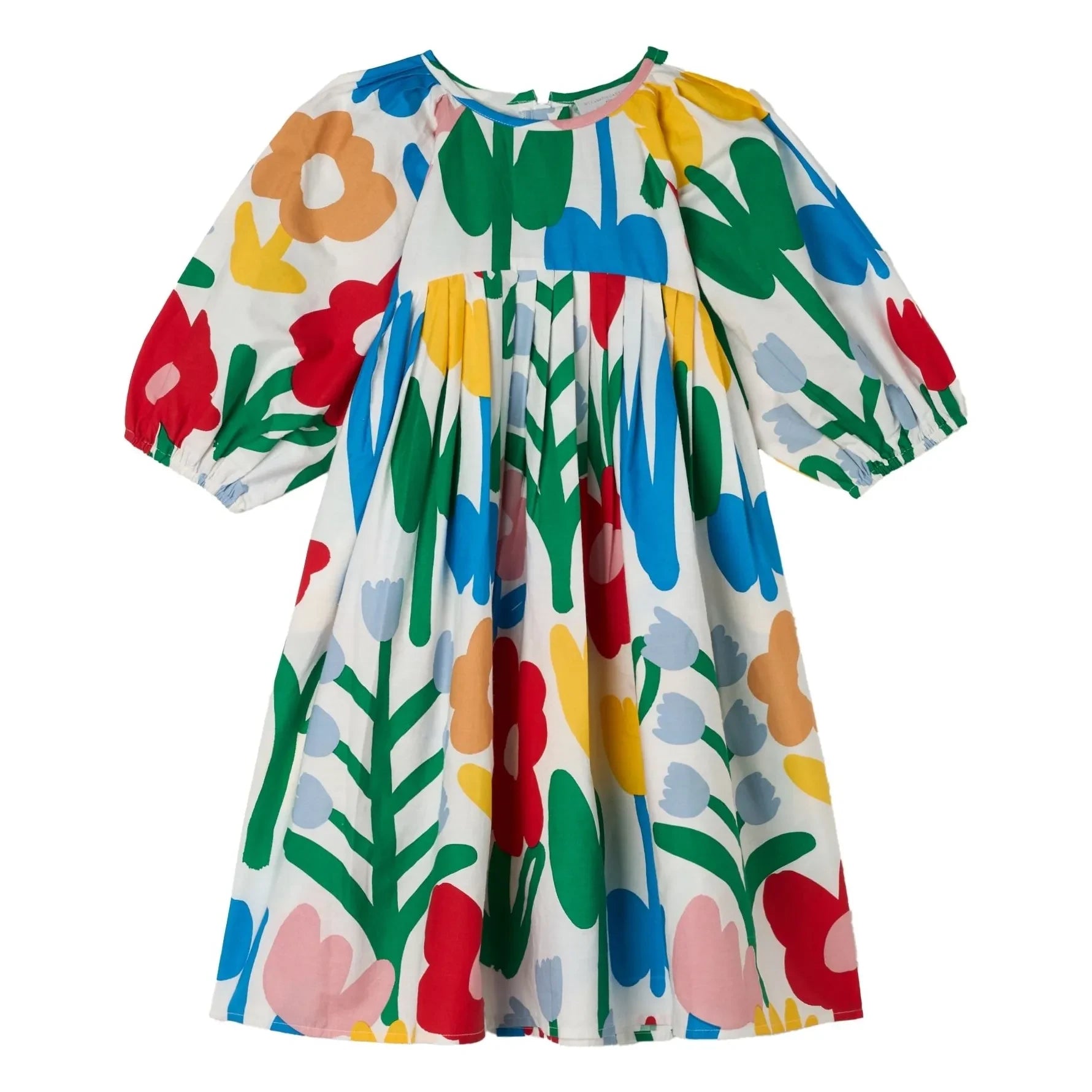 Stella McCartney Kids - Blumenkleid | Elfenbein