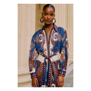 Farm Rio - Arabesque Kleid | Blau