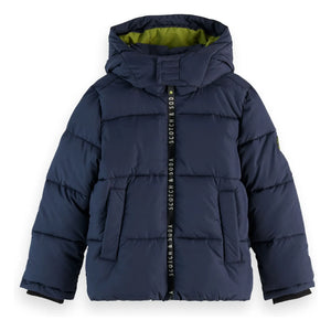 Scotch & Soda - Short Puffer Jacket | Navy Blue