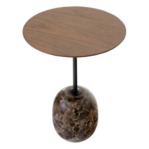 & Tradition - Lato LN8 Beistelltisch, Nussbaum Platte
