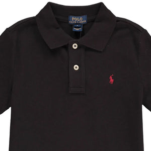 Ralph Lauren – Klassisches Netz-Poloshirt | Schwarz