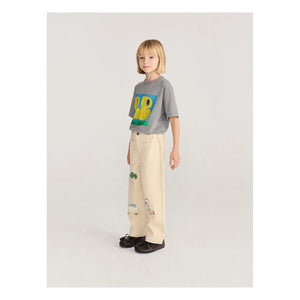 Bobo Choses - Organik Pamuklu Twill Ghost Pantolon | Ekru