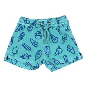 Búho - Bébé Glaces Cotton Organic Bath Shorts | Turquoise