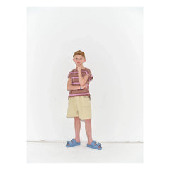 Main Story - Organic Cotton Loose Jogger Shorts | Heather White