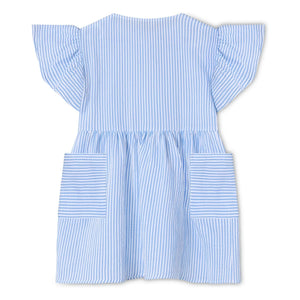 Fliink - Gestreiftes Cha-Cha-Kleid | Hellblau